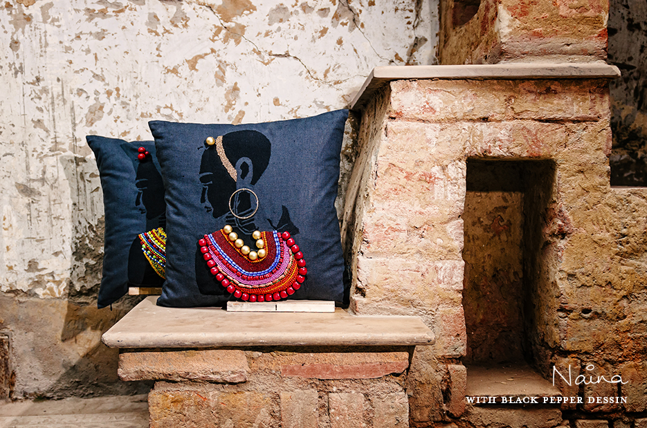 Black Pepper Dessin | Tableware, Cushions & Bed Linen. Photography by professional Indian lifestyle photographer Naina Redhu of Naina.co