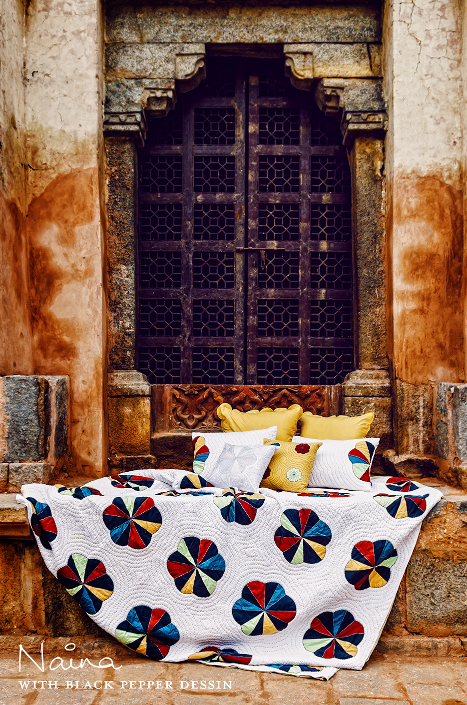 Black Pepper Dessin | Tableware, Cushions & Bed Linen. Photography by professional Indian lifestyle photographer Naina Redhu of Naina.co