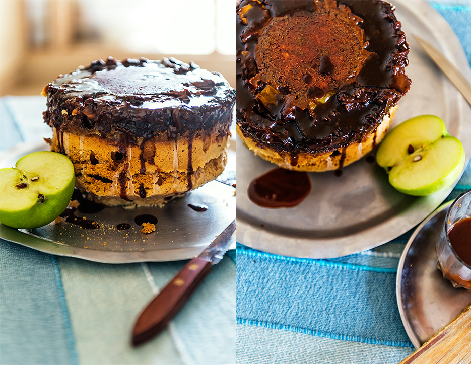 Caramel & Apple Cake. Food & fruit photography. Photography by professional Indian lifestyle photographer Naina Redhu of Naina.co