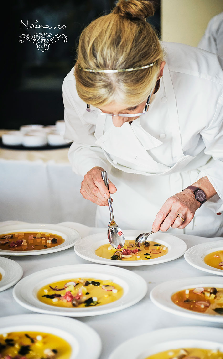 Chef Frances Atkins of The Yorke Arms, UK at the CSSG Gastronomy Summit, 2012 photographed by photographer Naina Redhu of Naina.co