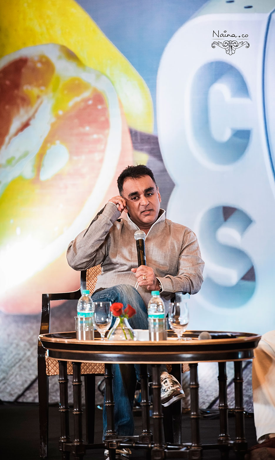 Chef Vineet Bhatia of Rasoi at the CSSG Gastronomy Summit, 2012 photographed by photographer Naina Redhu of Naina.co