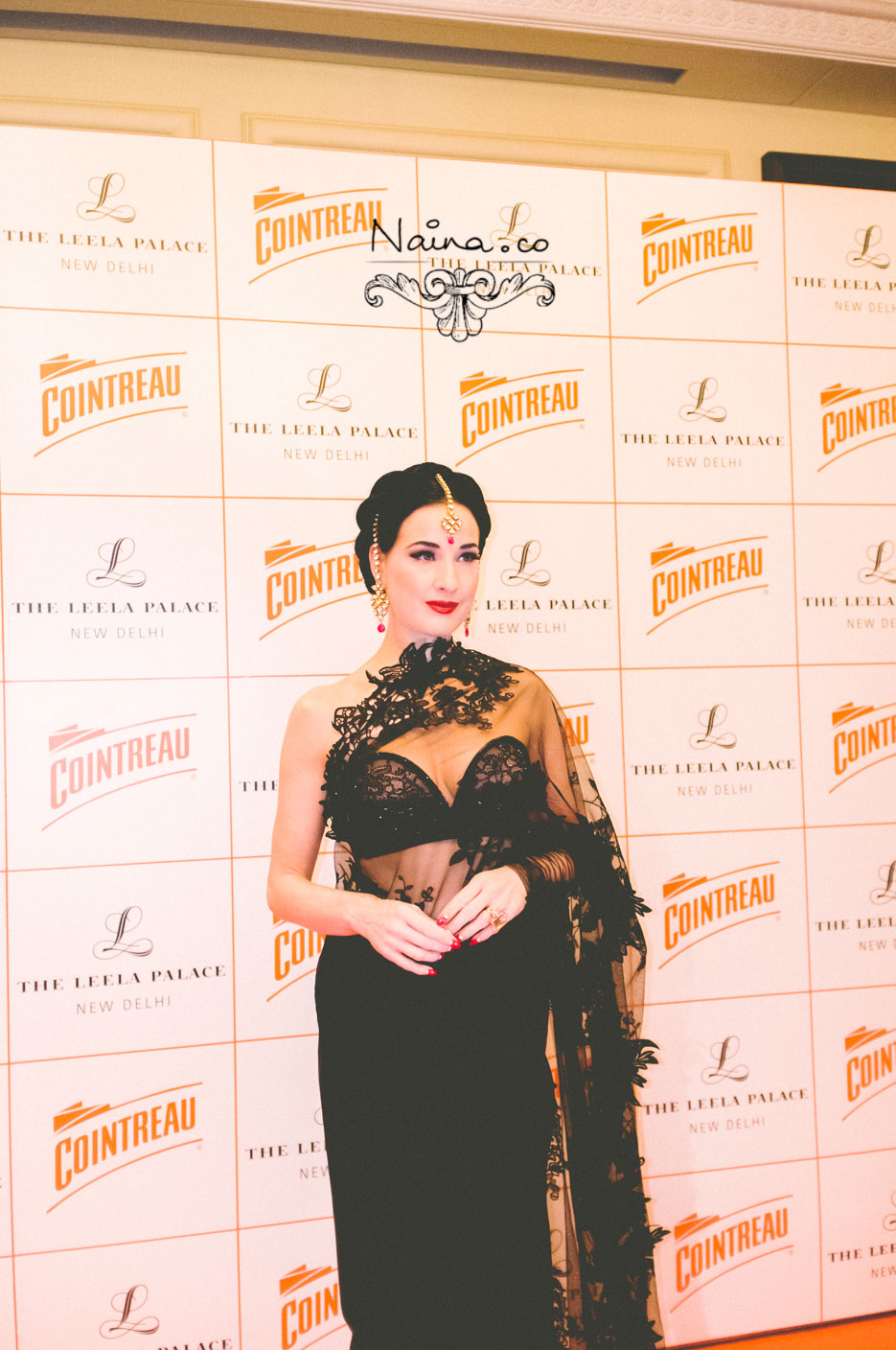 Dita Von Teese in Shivan Narresh at The Leela Palace by Cointreau. #BeCointreauversial photographed by photographer Naina Redhu of Naina.co