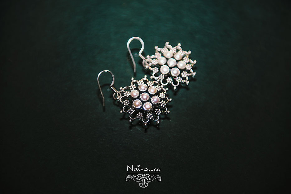 Jewelry / Jewellery, Favorite Earrings in silver and pearls. Photography by photographer Naina Redhu of Naina.co