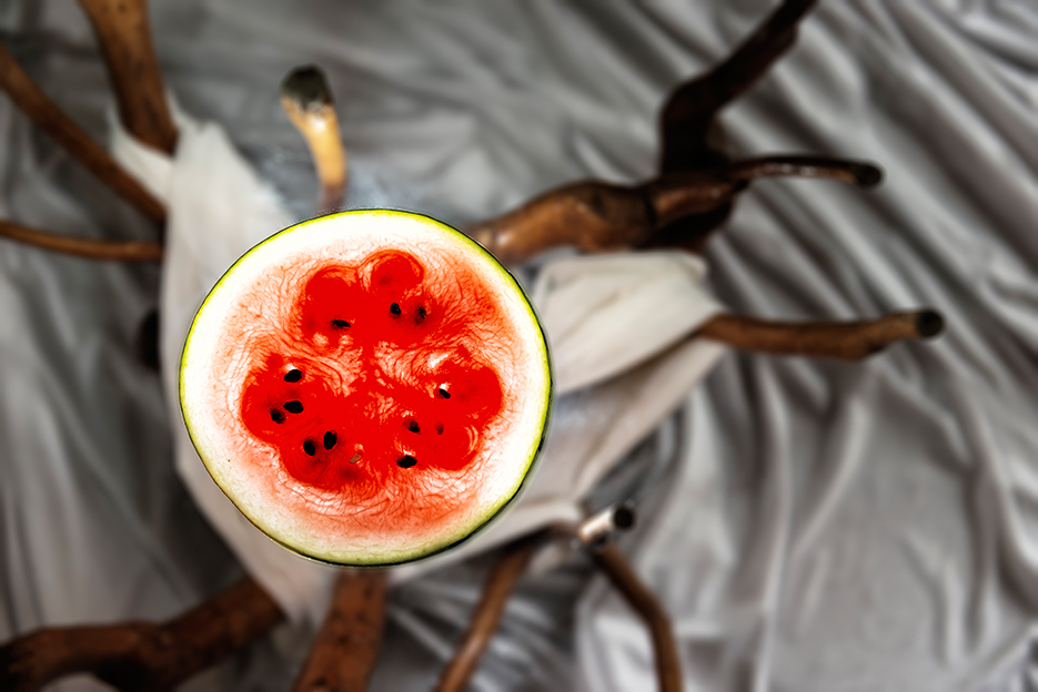 Cold drink : Watermelon and lemon sorbet and juice / beverage. Food photography. Photography by professional Indian lifestyle photographer Naina Redhu of Naina.co