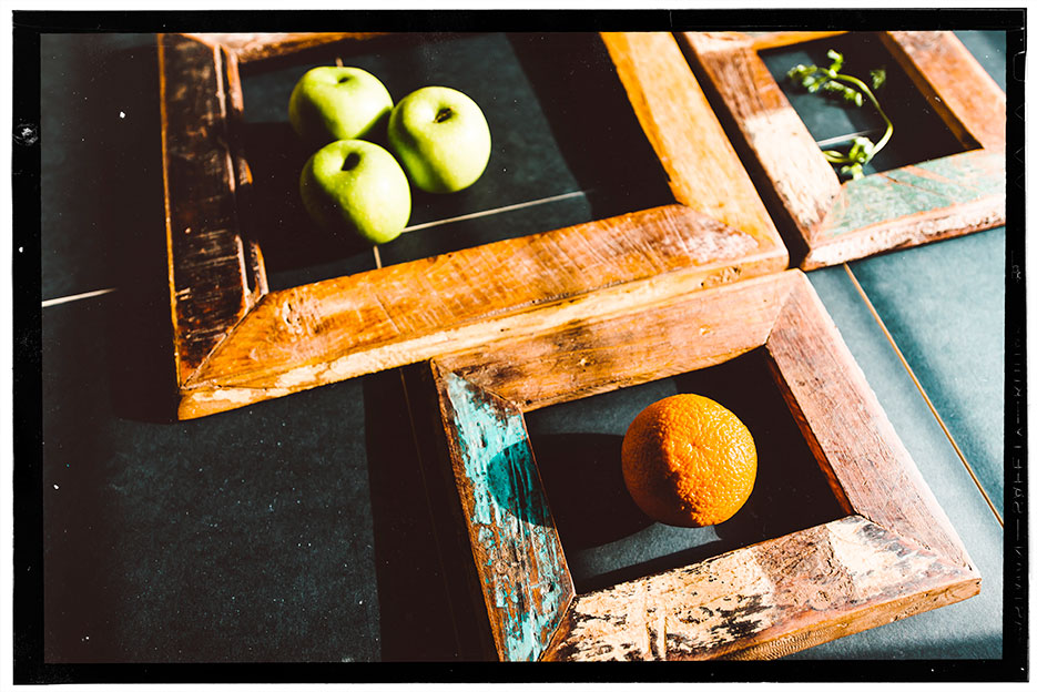 Concept. Layout. Frames & Fruit. Photography by professional Indian lifestyle photographer Naina Redhu of Naina.co