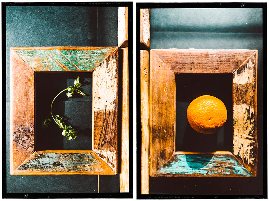 Concept. Layout. Frames & Fruit. Photography by professional Indian lifestyle photographer Naina Redhu of Naina.co