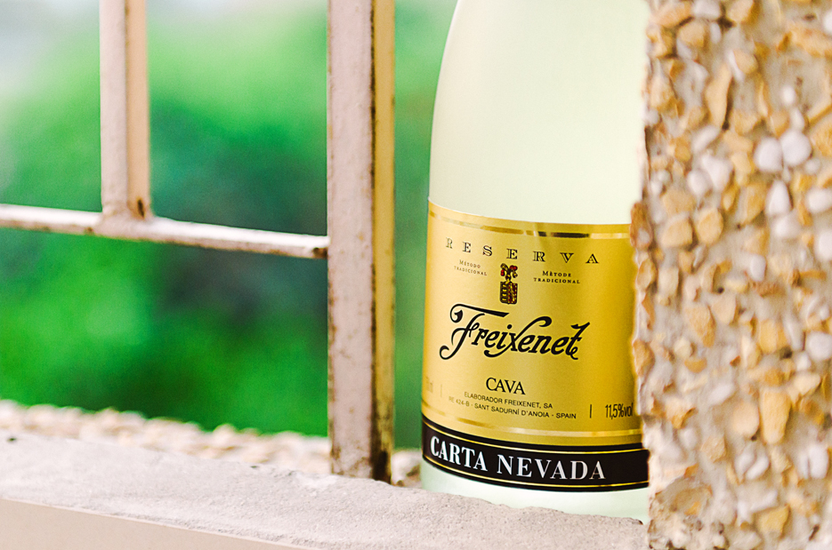 Freixenet CAVA. Carta Nevada. Reserve. Spanish Sparkling white wine. Photography by professional Indian lifestyle photographer Naina Redhu of Naina.co