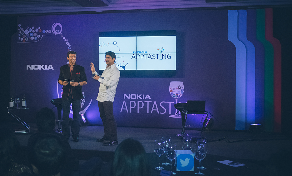 Nokia Apptasting, Wine Tasting event with chef Vikas Khanna & NDTV's Rajiv Makhni. Photography by professional Indian lifestyle photographer Naina Redhu of Naina.co