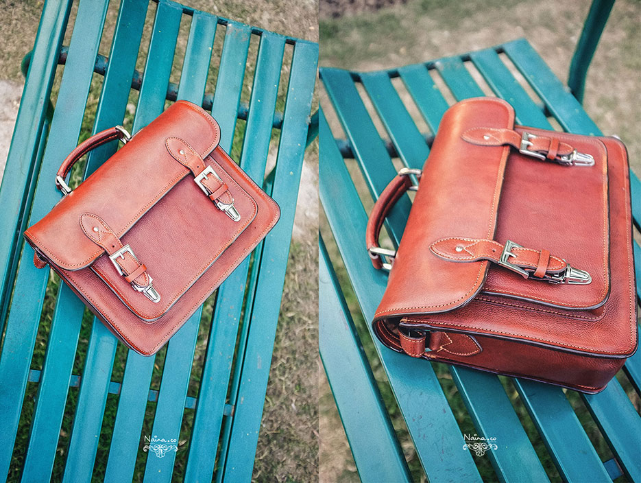 ONA Bags, Brooklyn Camera Bag in Leather Chestnut, photographed by Lifestyle photographer, blogger Naina Redhu of Naina.co