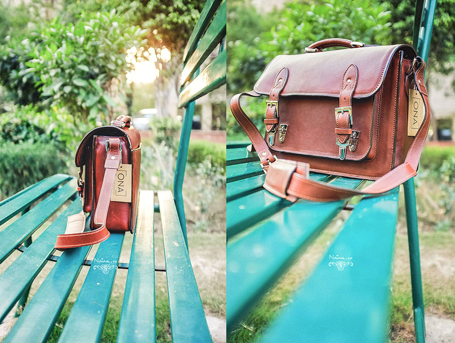 ONA Bags, Brooklyn Camera Bag in Leather Chestnut, photographed by Lifestyle photographer, blogger Naina Redhu of Naina.co