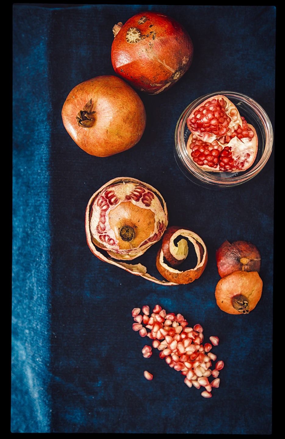 Pomegranates. Fruits & Food Photography. Photography by professional Indian lifestyle photographer Naina Redhu of Naina.co