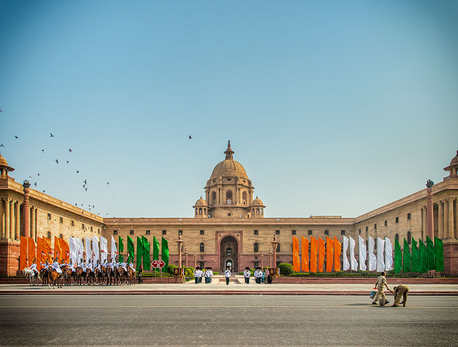 Rashtrapati Bhavan : Presidential House, New Delhi, India. Guard change ceremony. Architecture & Portraiture photography by professional Indian lifestyle photographer Naina Redhu of Naina.co