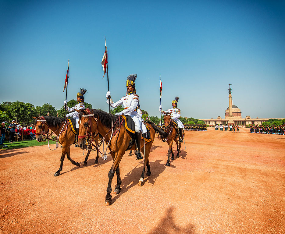 Rashtrapati Bhavan : Presidential House, New Delhi, India. Guard change ceremony. Architecture & Portraiture photography by professional Indian lifestyle photographer Naina Redhu of Naina.co