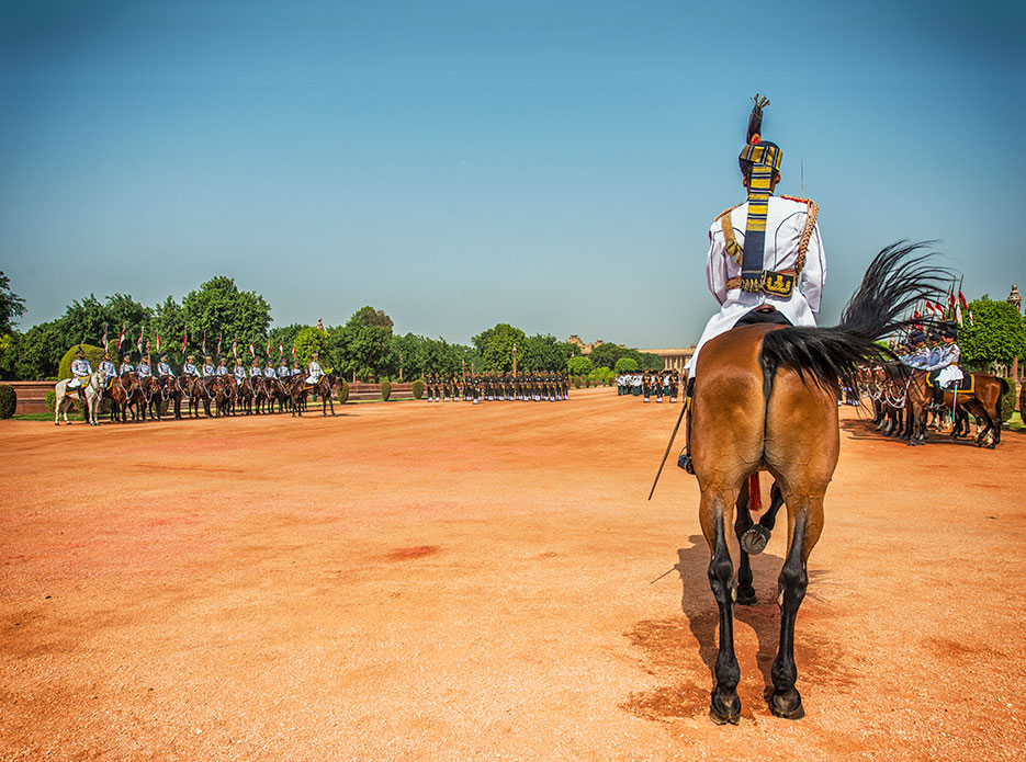 Rashtrapati Bhavan : Presidential House, New Delhi, India. Guard change ceremony. Architecture & Portraiture photography by professional Indian lifestyle photographer Naina Redhu of Naina.co