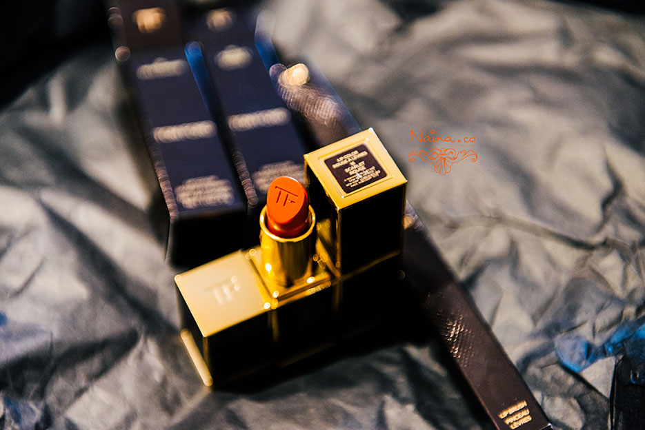 Tom Ford Lipsticks, Wild Ginger, Scarlet Rouge. Cosmetics photographed by Lifestyle Photographer Naina Redhu of Naina.co