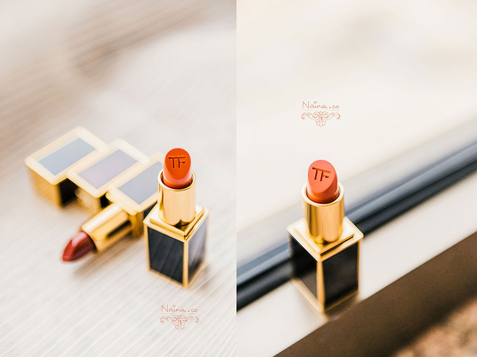 Tom Ford Lipsticks, Wild Ginger, Scarlet Rouge. Cosmetics photographed by Lifestyle Photographer Naina Redhu of Naina.co