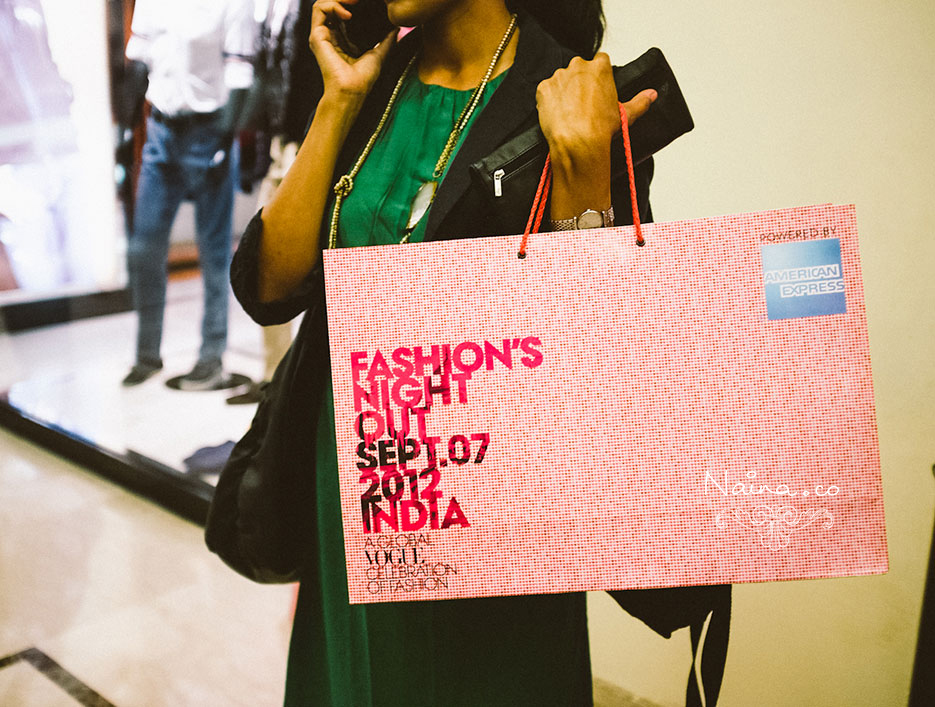 Vogue Fashion's Night Out, DLF Emporio, New Delhi, India, 2012. #vfno #fnoindia Photography by photographer and blogger Naina Redhu