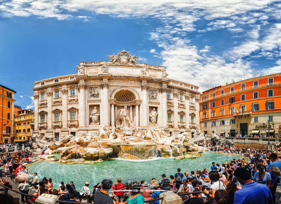 Trevi Fountain, Rome, Italy, Restoration efforts by Fendi : Italian Luxury Fashion House, photographed by Lifestyle & Luxury photographer & blogger Naina Redhu of Naina.co