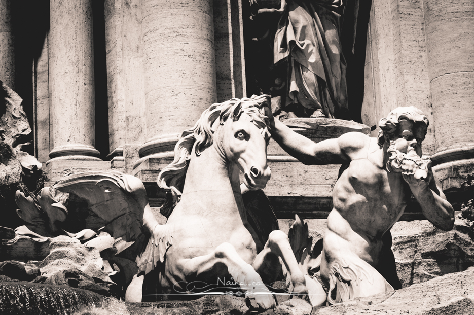 Trevi Fountain, Rome, Italy, Restoration efforts by Fendi : Italian Luxury Fashion House, photographed by Lifestyle & Luxury photographer & blogger Naina Redhu of Naina.co