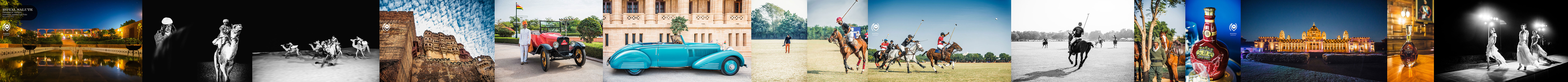 ROYAL SALUTE commissioned Naina to photograph the Diamond Jubilee celebrations of the Royal Salute Maharaja of Jodhpur Polo Cup. Camel Polo, the majestic Meherangarh Fort, a vintage car rally, the Polo Match & the unveiling of Raghavendra Rathore's latest collection at the Umaid Bhavan grounds.