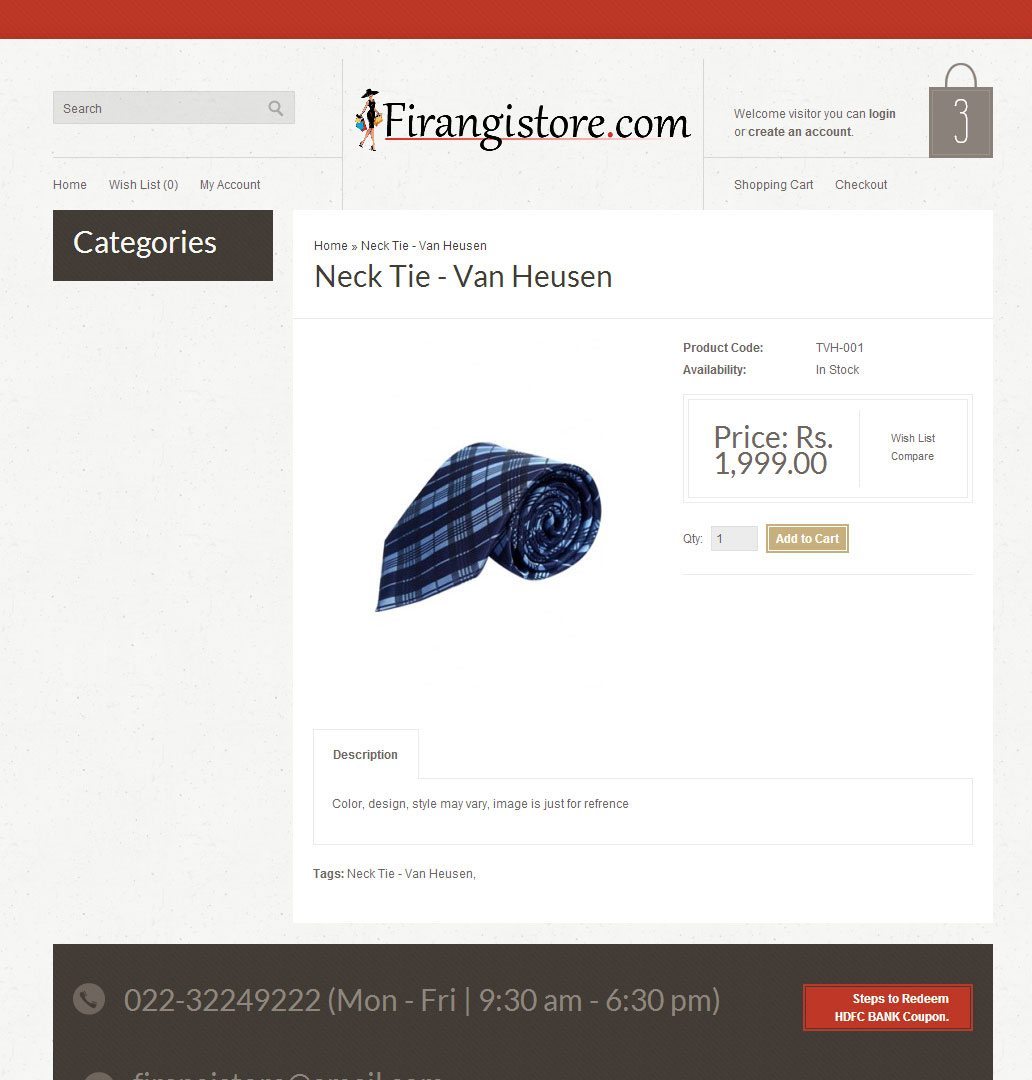 HDFC FirangiStore MobileBanking Gift Voucher