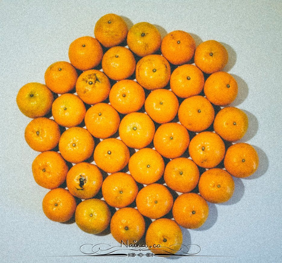 Stack of Oranges, Chicken Parsley Peas, Lifestyle Photographer Naina.co