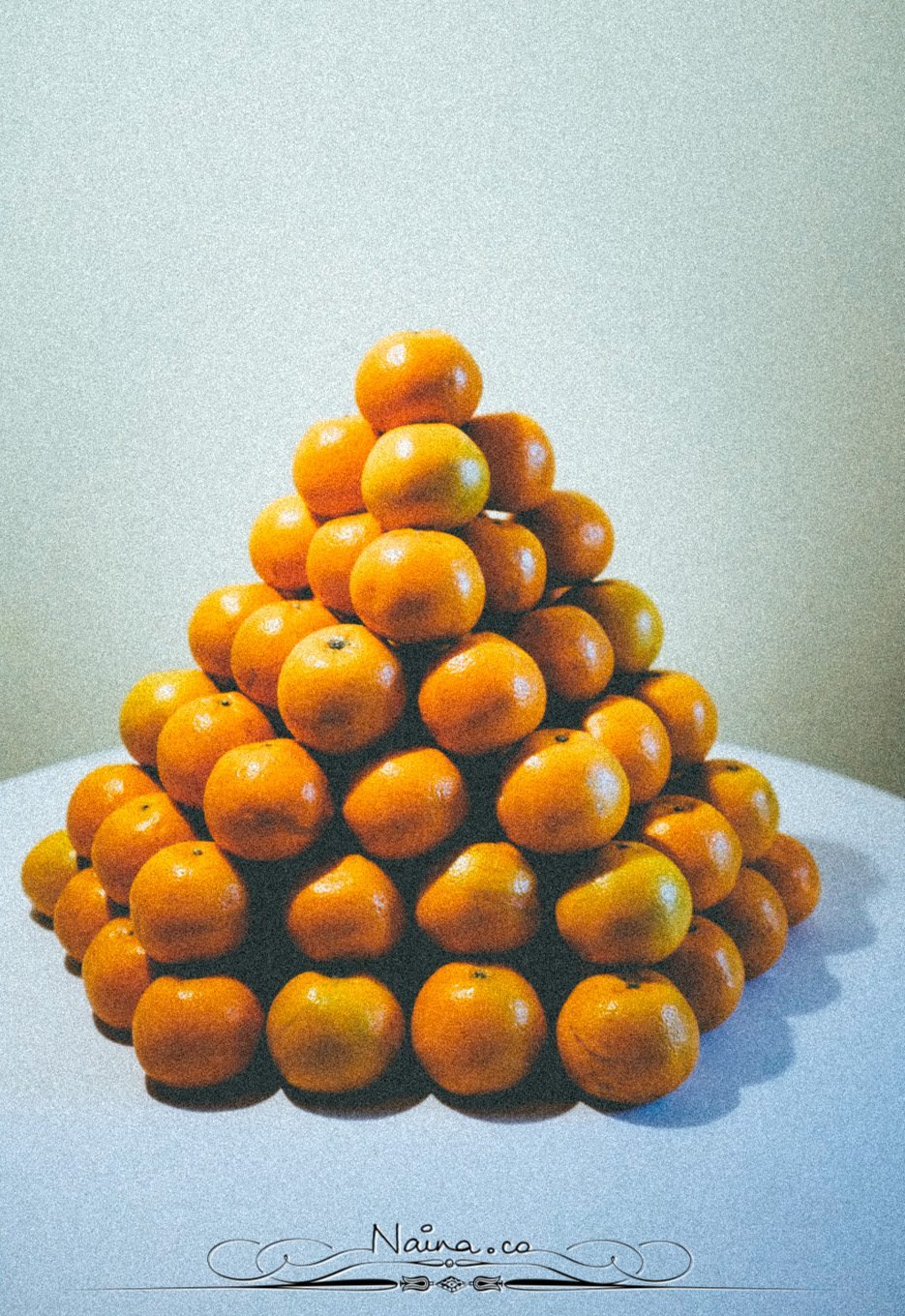 Stack of Oranges, Chicken Parsley Peas, Lifestyle Photographer Naina.co