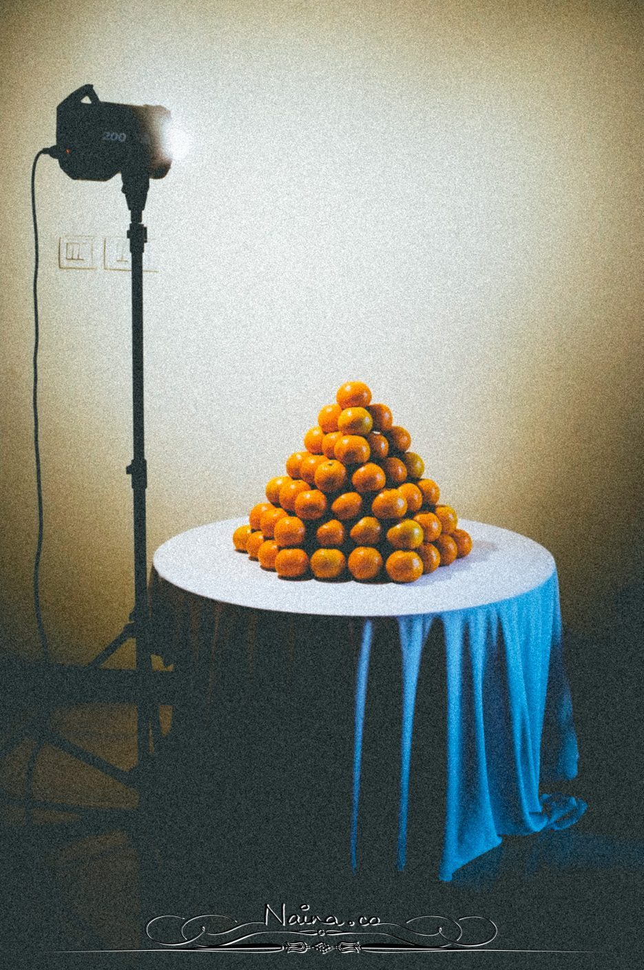 Stack of Oranges, Chicken Parsley Peas, Lifestyle Photographer Naina.co