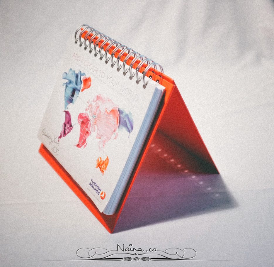 Turkish Airlines Calendar Diary Postcards Lifestyle Photographer Blogger Naina.co Photography