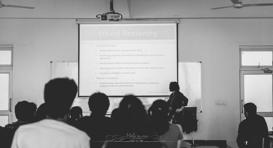 Shiv Nadar University Shefaly Yogendra Ethical Reasoning Class Photographer Naina.co Documentary