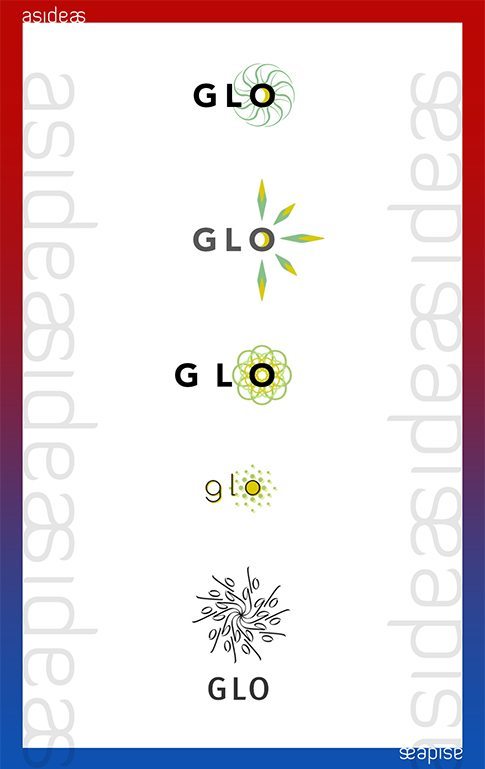 GLO CFL LED Lighting Fixtures India Branding Visual Identity Logo Design Naina.co aside asidebrands
