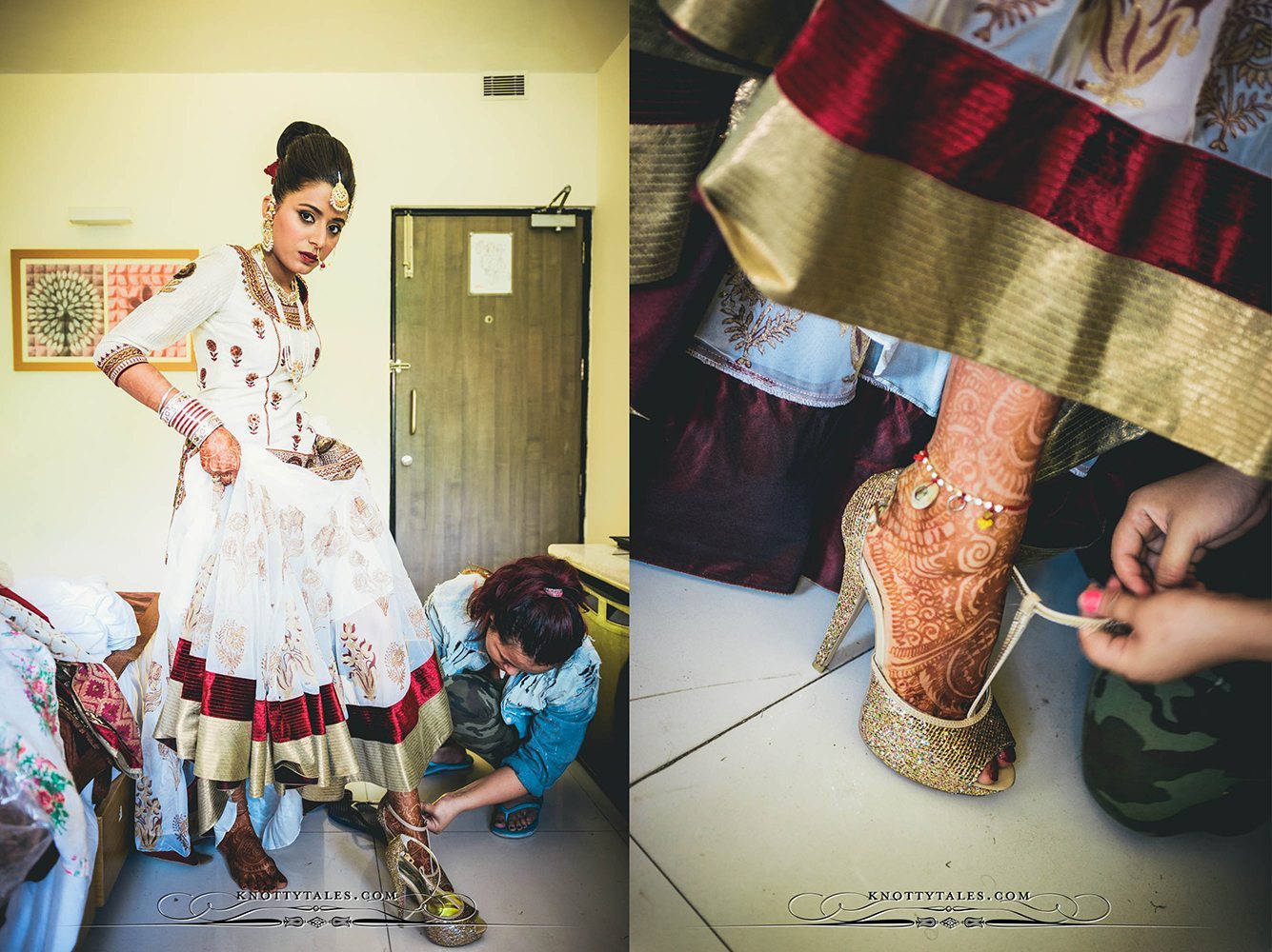 Jeevan Saify Wedding Photography Bride Getting Ready Make up Lehenga Knottytales Naina.co Lifestyle Luxury