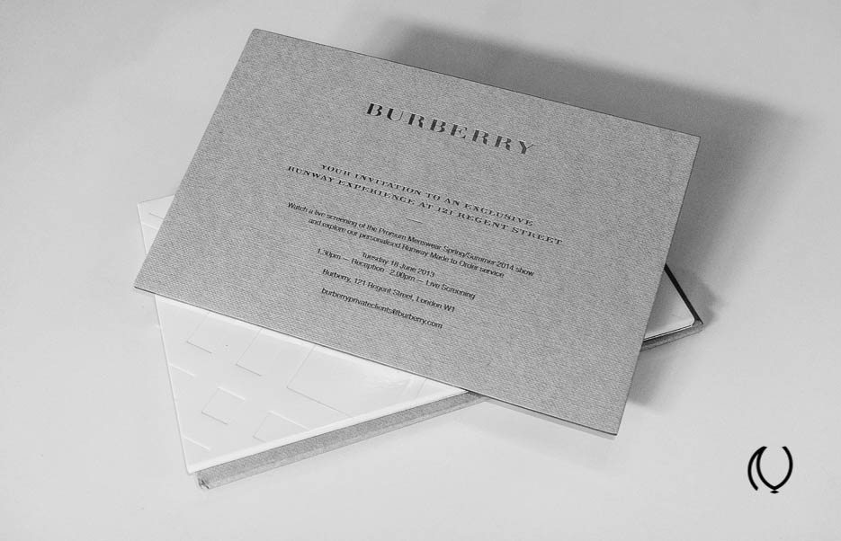 burberry business card