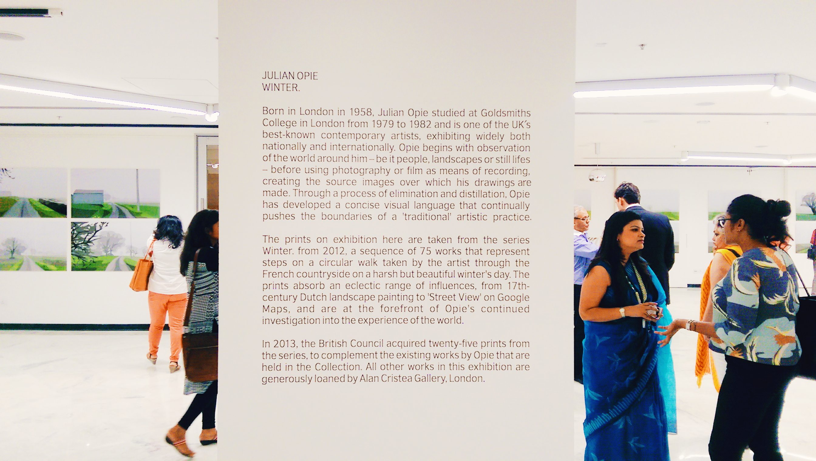 Julian Opie Exhibition, British Council India, Food by CAARA, Naina.co Luxury & Lifestyle, Photographer Storyteller, Blogger. 