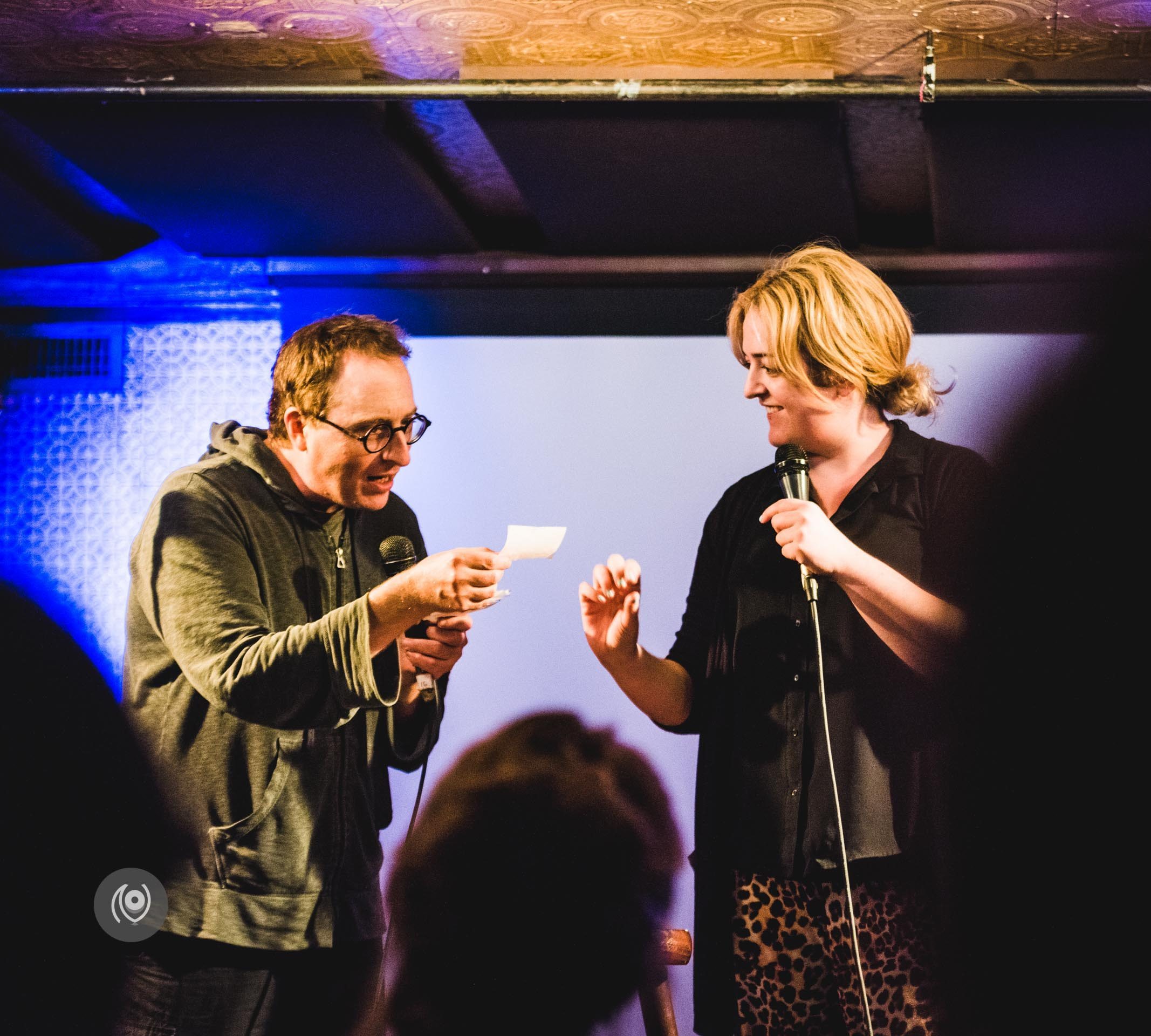 I'm New Here, Can You Show Me Around? Jon Ronson & Maeve Higgins, Union Hall, Brooklyn, #EyesForNewYork #REDHUxNYC Naina.co Luxury & Lifestyle, Photographer Storyteller, Blogger