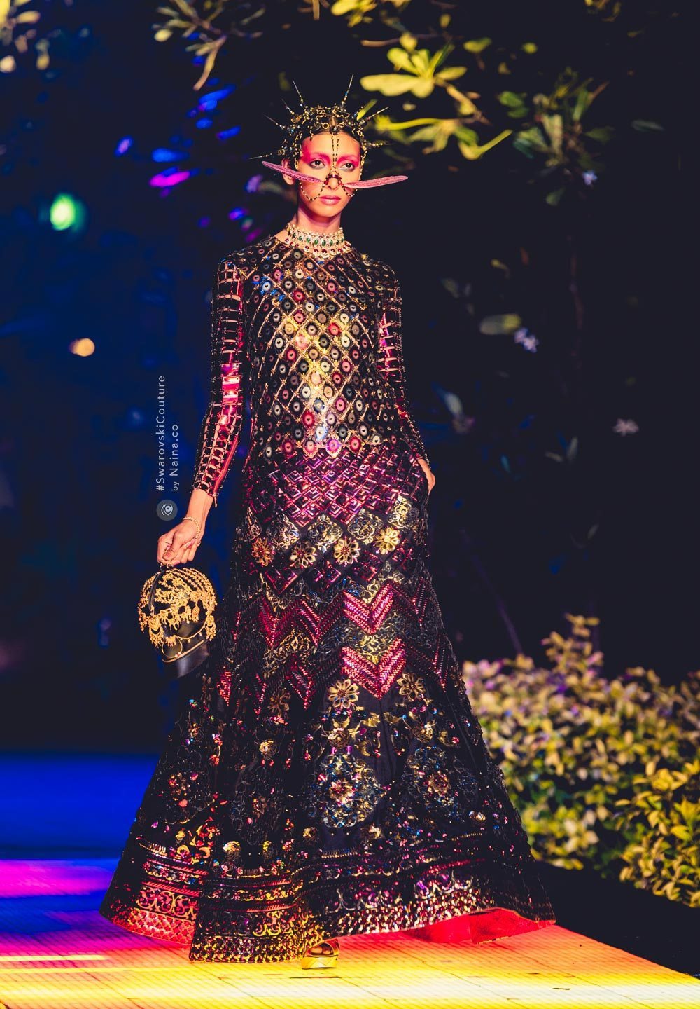 Indian by Manish Arora #SwarovskiCouture #SwarovskiCrystals Swarovski India, Naina.co Luxury Lifestyle Photographer Blogger Experience Collector