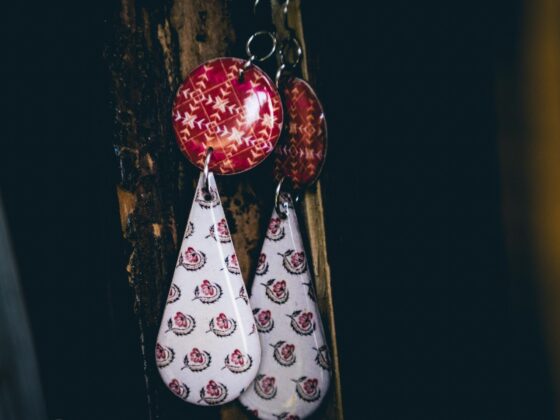 Decoupage Birch Wood ear rings by Molly D Design5 Studio, Naina.co, Naina Redhu, Luxury Photographer, Lifestyle Photographer, Luxury Blogger, Lifestyle Blogger, Experience Collector, Personal Style, #MadeInIndia