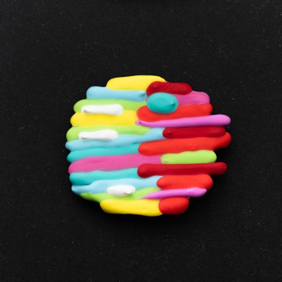 brooch, magnet clasp, hand painted, hand cut, acrylics on wood, original painting, one of a kind, independent artist, made in india, spring drip, naina redhu, khaosphilos, handmade, handcrafted, single artisan