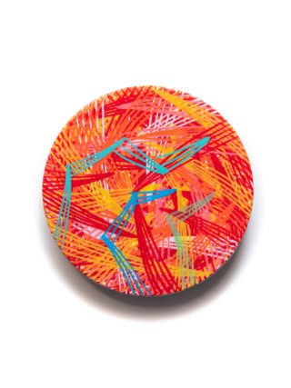 2 inch, 2 inches diameter, acrylic painting, acrylics on wood, art brooch, brooch, chaos lover, contemporary art, contemporary artist, display art, hand painted, khaos philos, khaosphilos, line art, line work, magnet clasp, naina redhu, naina.co, original art, wearable art, wearable art brooch, contemporary art brooch,  wearable art jewellery, wooden brooch, contemporary brooch, contemporary jewellery, contemporary jewelry, independent artist, hand made, one of a kind,newsprint, art series, acrylics on canvas, the fourth pillar, loss of trust, media landscape, naina redhu, naina, naina.co, khaosphilos, circular canvas, round canvas, stretched canvas, original art, contemporary art, contemporary artist, abstract art, abstract paintings, indian art, indian artist, news, print, freedom of press, freedom of speech, freedom of expression