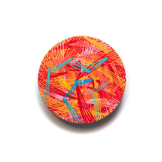 2 inch, 2 inches diameter, acrylic painting, acrylics on wood, art brooch, brooch, chaos lover, contemporary art, contemporary artist, display art, hand painted, khaos philos, khaosphilos, line art, line work, magnet clasp, naina redhu, naina.co, original art, wearable art, wearable art brooch, contemporary art brooch,  wearable art jewellery, wooden brooch, contemporary brooch, contemporary jewellery, contemporary jewelry, independent artist, hand made, one of a kind,newsprint, art series, acrylics on canvas, the fourth pillar, loss of trust, media landscape, naina redhu, naina, naina.co, khaosphilos, circular canvas, round canvas, stretched canvas, original art, contemporary art, contemporary artist, abstract art, abstract paintings, indian art, indian artist, news, print, freedom of press, freedom of speech, freedom of expression