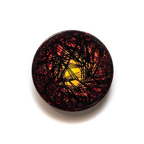 Saffron Brooch, 2021, 2 Inches