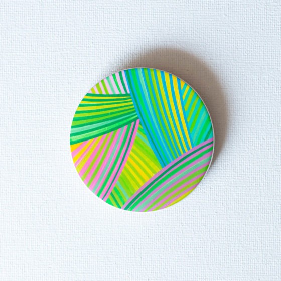 Magic Eye Brooch, 2.5 Inches, 2019