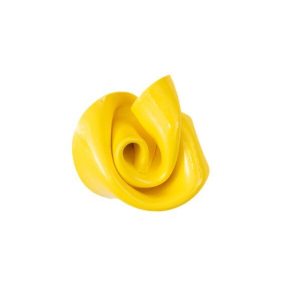 Yellow, 2023, 2.8x2.2x1.5 Inches, Wearable Art Brooch