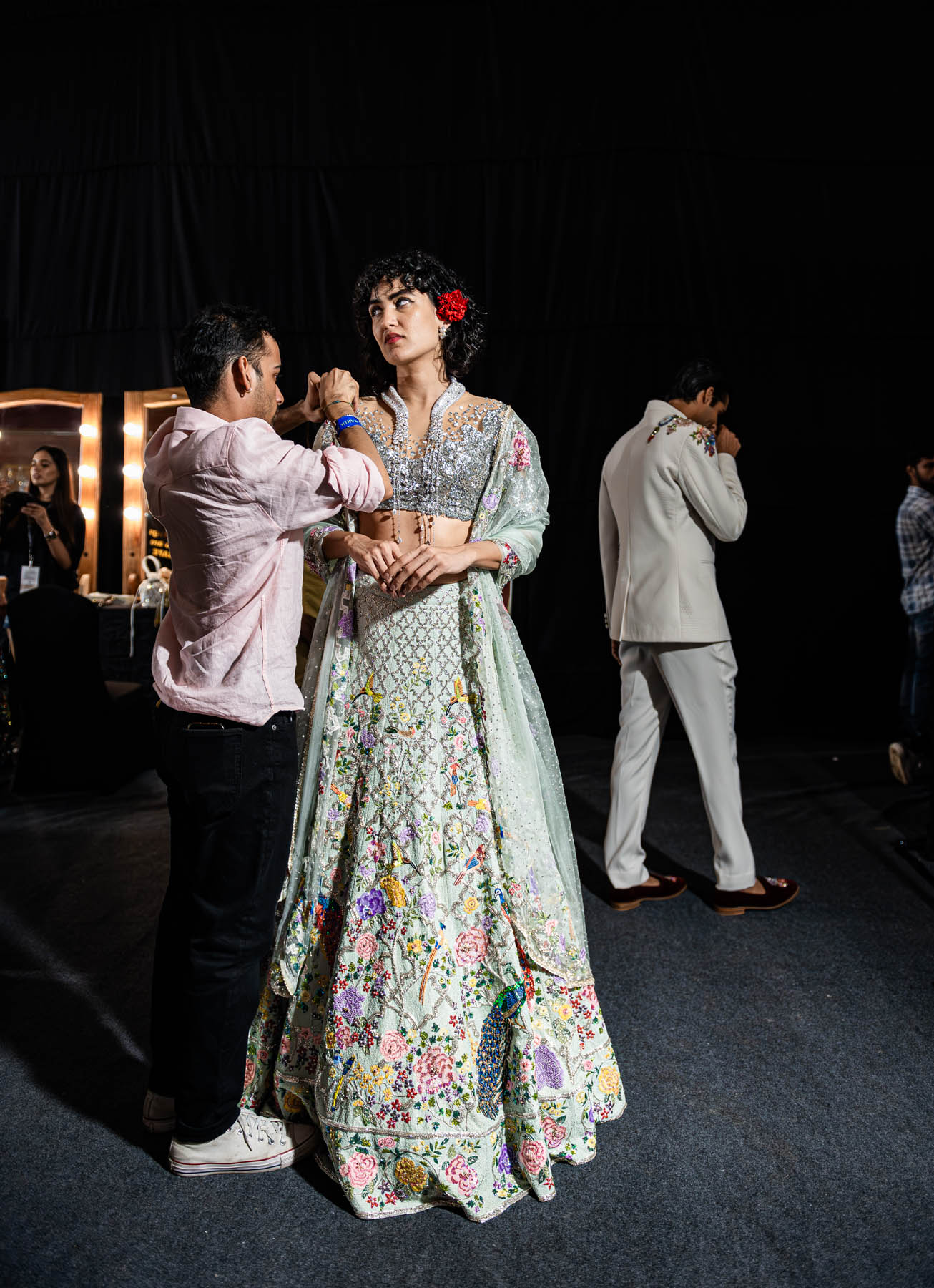 #EyesForFashion, couture 2024, couture presentation, Divya Mishra, nargis couture, fashion designer, fashion show, indian couture, indian fashion, Indian Fashion Designer, naina redhu, naina.co, professional photographer, Rahul Mishra, Runway, India Couture Week, backstage, fashion photographer, runway photographer