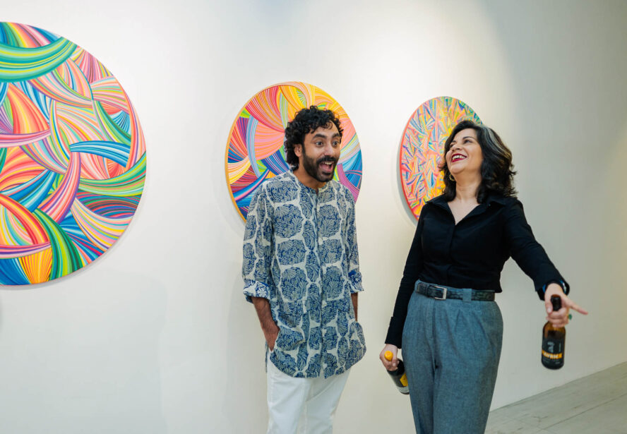 naina.co, naina redhu, artist, the art qurious, TAQ, art gallery, gallery show, group show, geometric abstraction, circular canvas, khaosphilos, Adelaide, south Australia, india, acrylics on canvas, original art, contemporary art, colorful art, Travancore palace, new delhi