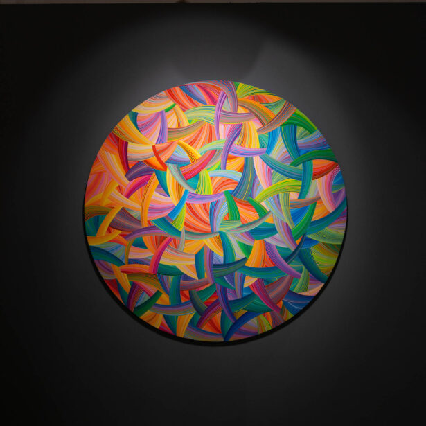 naina.co, naina redhu, artist, the art qurious, TAQ, art gallery, gallery show, group show, geometric abstraction, circular canvas, khaosphilos, Adelaide, south Australia, india, acrylics on canvas, original art, contemporary art, colorful art, Travancore palace, new delhi