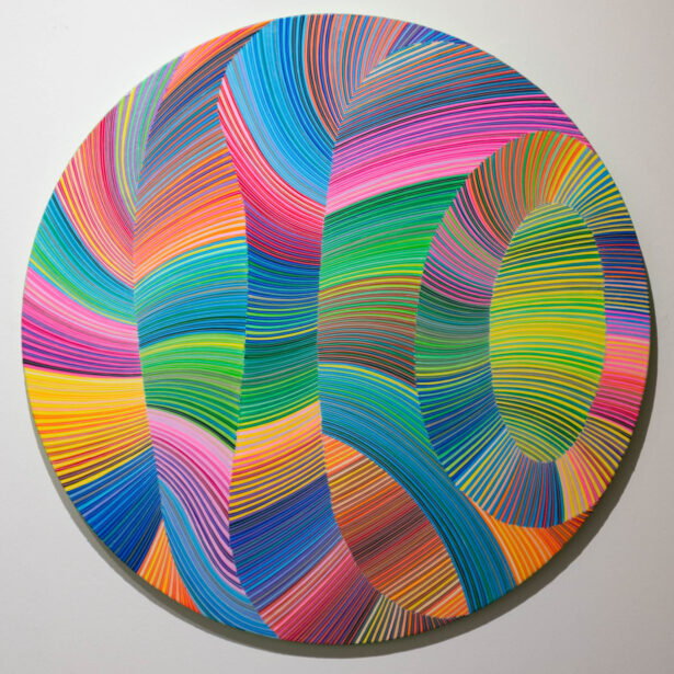 naina.co, naina redhu, artist, the art qurious, TAQ, art gallery, gallery show, group show, geometric abstraction, circular canvas, khaosphilos, Adelaide, south Australia, india, acrylics on canvas, original art, contemporary art, colorful art, Travancore palace, new delhi