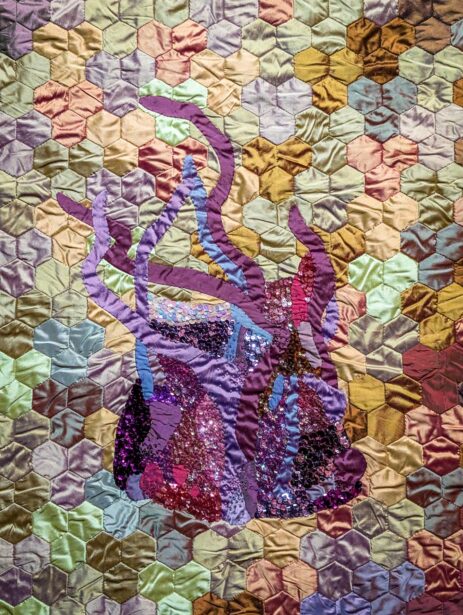 AGSA, Art Gallery of South Australia, Adelaide, Radical Textiles, Exhibition, Tapestries, Carpets, Quilts, Embroidery, EyesForArt, Textile Installations, Posters, Banners, Australian Artists, Art Exhibit, Naina Redhu, Naina.co