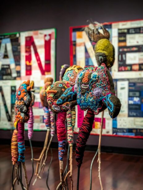 AGSA, Art Gallery of South Australia, Adelaide, Radical Textiles, Exhibition, Tapestries, Carpets, Quilts, Embroidery, EyesForArt, Textile Installations, Posters, Banners, Australian Artists, Art Exhibit, Naina Redhu, Naina.co