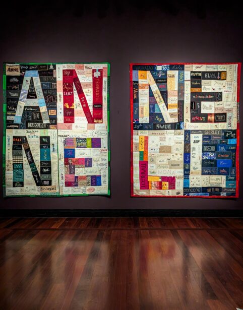 AGSA, Art Gallery of South Australia, Adelaide, Radical Textiles, Exhibition, Tapestries, Carpets, Quilts, Embroidery, EyesForArt, Textile Installations, Posters, Banners, Australian Artists, Art Exhibit, Naina Redhu, Naina.co